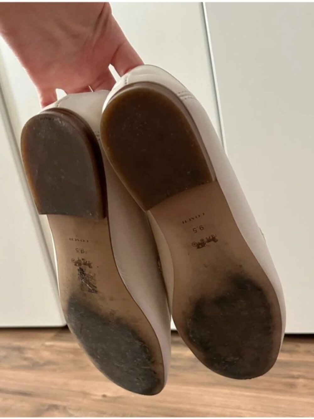 COACH Haley Leather Loafers sz 9.5 - Picture 3 of 6